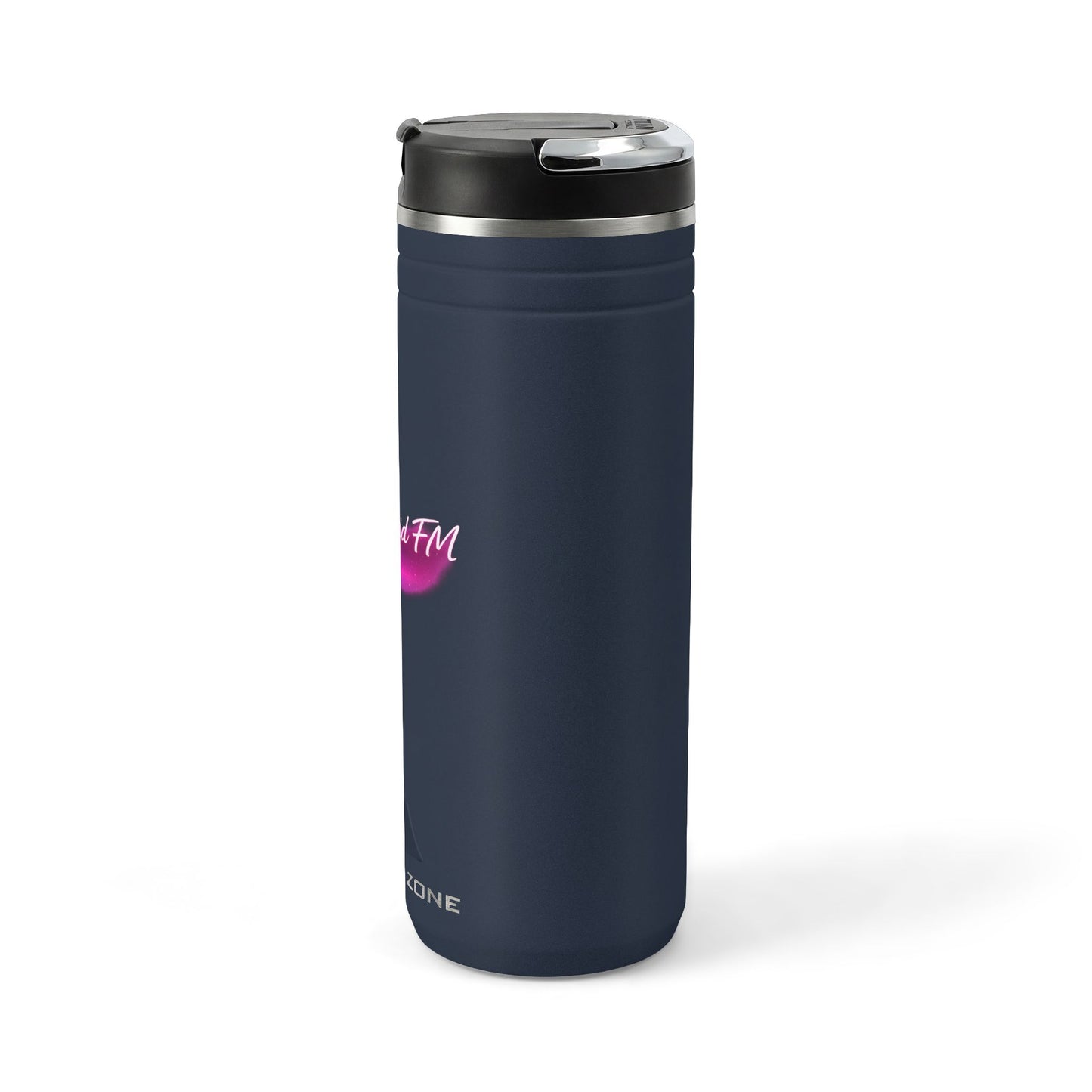 NightGrid FM Neon Signal Tumbler — Vaporwave Glow 24oz