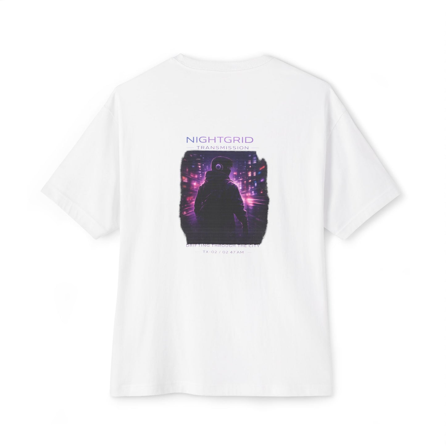 NightGrid FM Oversized Tee — Midnight Drift (Streetwear Drop)