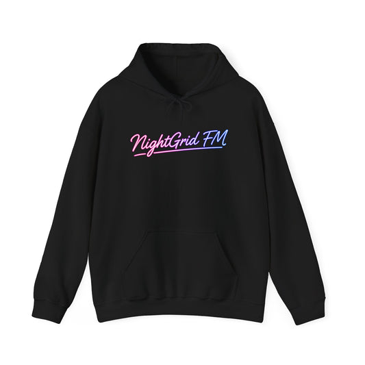 NightGrid FM Hoodie – Neon Vice Edition
