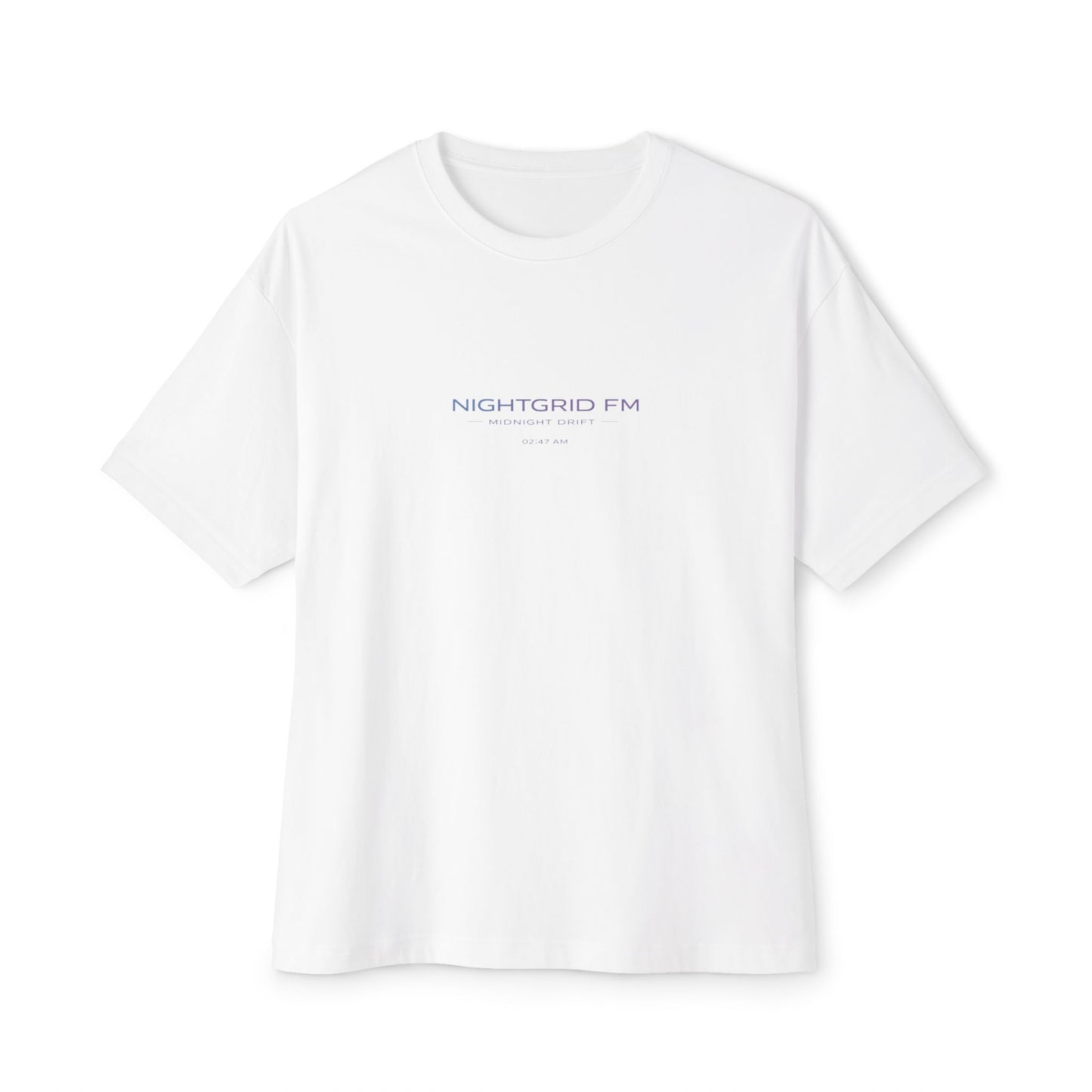 NightGrid FM Oversized Tee — Midnight Drift (Streetwear Drop)